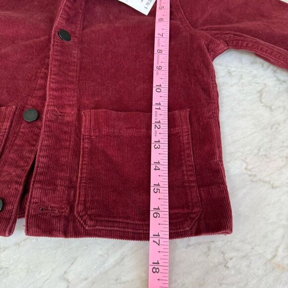 DL1961 KIDS Girl's Manning corduroy Jacket In Paprika cotton stretch size L NWT - Picture 10 of 10